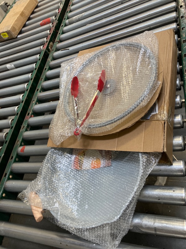 Photo 1 of 2-In-1 Ceramic Nonstick Deep Frying Pan Skillet, 12.5 Inch Saute Pan with Lid Non Toxic, PTFE & PFOA Free, Compatible with All Stovetops- Blue