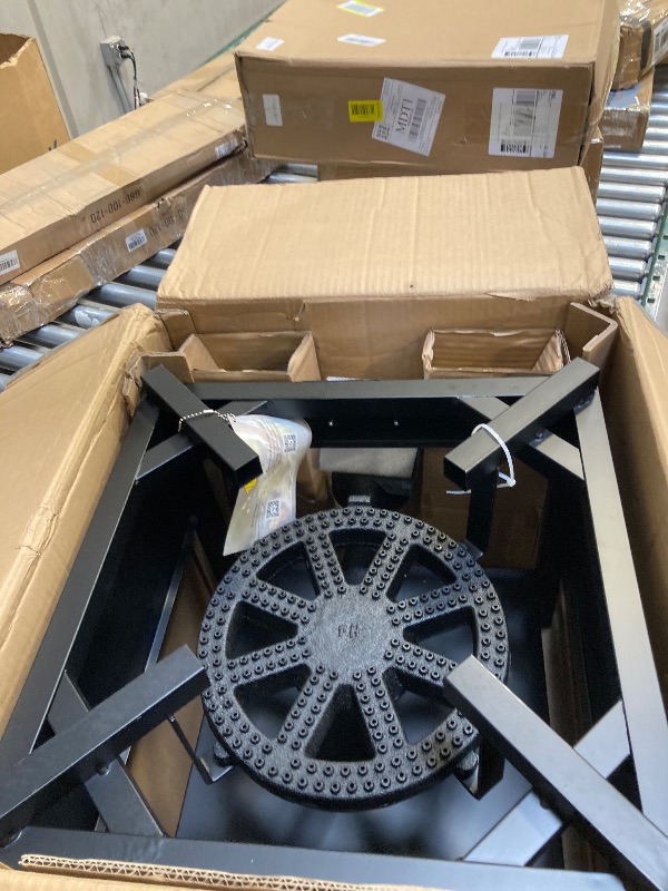 Photo 1 of ARC Single Burner Propane Stove, 200,000BTU Cast Iron High Pressure Outdoor Propane Burner Cooker,16.5"Heavy Duty Square Stove, Great For Outdoor Cooking Turkey Fry,Seafood Boil,Homebrewing
