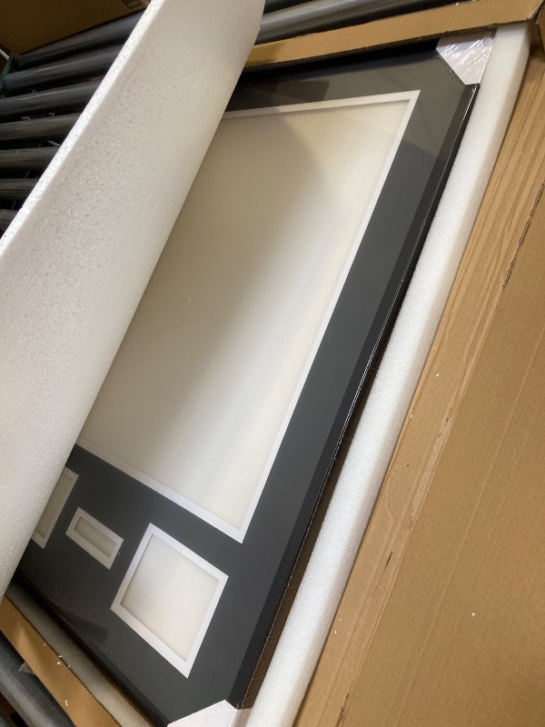 Photo 1 of 24x32 Aluminum Shadow Box Jersey Frame 1 Pack, Black Large Jersey Frame Display Case for Wall Display