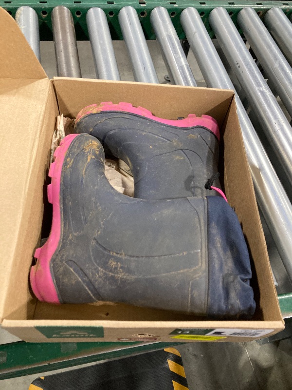 Photo 1 of Kamik Kids Snobuster1, 3-Season Insulated Waterproof Boots,Navy/Magenta,13