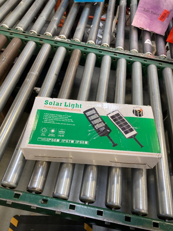 Photo 1 of 4 Pack Solar Street Lights Outdoor Waterproof 10000LM 6500K, Solar Light Outdoor Dusk to Dawn with Wide Angle Motion Sensor and Remote, Parking Lot Lights for Area Lighting Yard