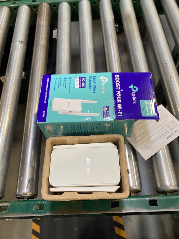Photo 1 of TP-Link AC1200 WiFi Extender, 2025 Wirecutter Best WiFi Extender, 1.2Gbps Home Signal Booster, Dual Band 5GHz/2.4GHz, Up to 1600 Sq.ft and 32 Devices, EasyMesh Compatible, One Ethernet Port (RE315)