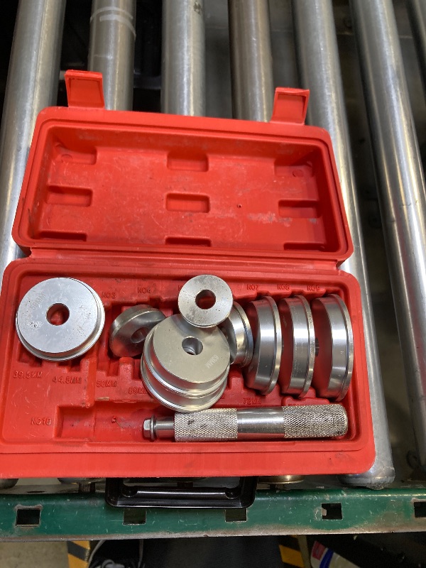 Photo 1 of RACOONA Bushing Driver Set, Bearing Race and Seal Driver Set with Seal Driver and 9 Bearing Adapters,Car Accessories Wheel Bearing Tool Seal Installer Bearing Driver Kit for Bearing Installation