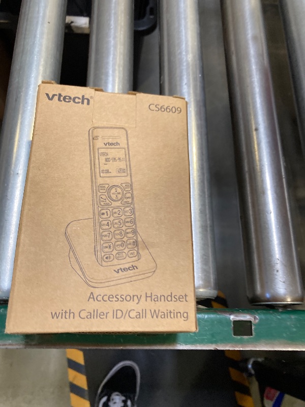 Photo 1 of VTech CS6609 Additional Cordless Handset, Silver/Black | Requires a VTech CS6619, CS6629, CS6648, or CS6649 Expandable Phone System to Operate