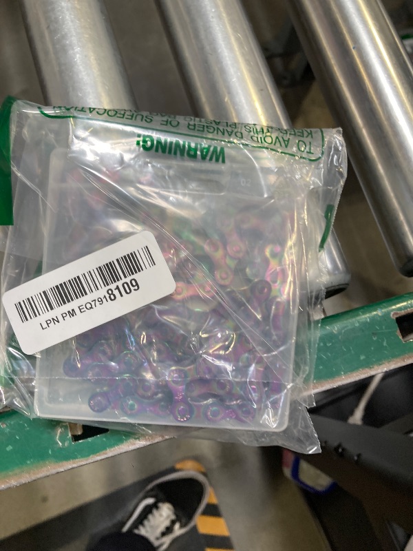 Photo 1 of 6/7/8 Speed Bike Chain, 116 Links Speed Bicycle Chain, Colorful Mountain Bike Chain Compatible with 3 Major Shifting Systems for Road Mountain Racing Cycling