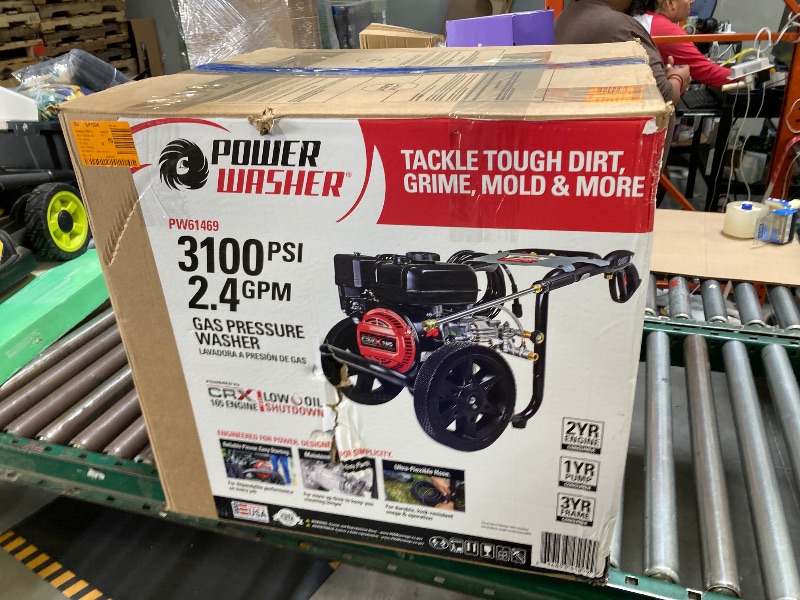 Photo 1 of
3100 PSI 2.4 GPM Cold Water Gas Pressure Washer with 163cc Engine