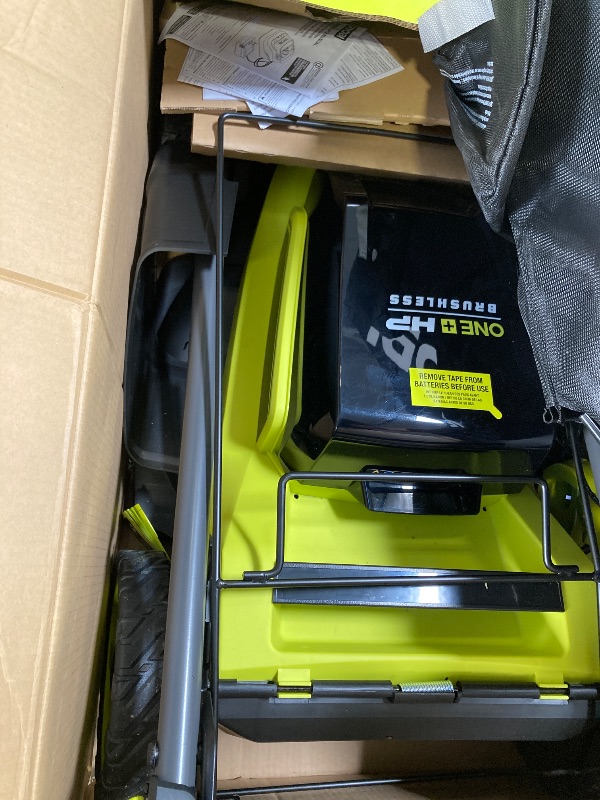 Photo 1 of 18V Brushless 20 in. Cordless Battery Walk Behind Self-Propelled Lawn Mower w/ (2) 6.0 Ah Batteries and Chargers