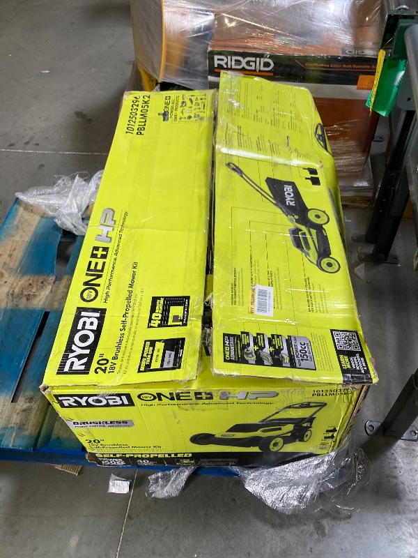 Photo 1 of 18V Brushless 20 in. Cordless Battery Walk Behind Self-Propelled Lawn Mower w/ (2) 6.0 Ah Batteries and Chargers