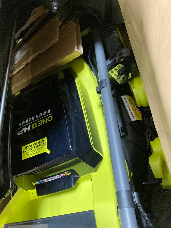 Photo 1 of 18V Brushless 20 in. Cordless Battery Walk Behind Self-Propelled Lawn Mower w/ (2) 6.0 Ah Batteries and Chargers