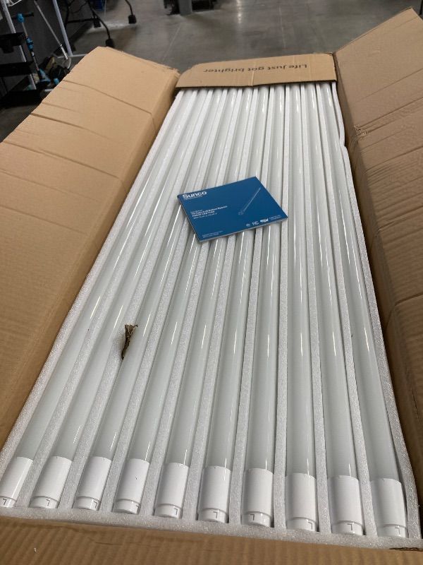 Photo 1 of 50 Pack T8 LED Bulbs 4 Foot, 48 Inch Tube Light Bulbs Fluorescent Replacement, Single or Double Ended Hybrid Type A+B, 2400 LM, 20W, 5000K Daylight, Frosted Lens 