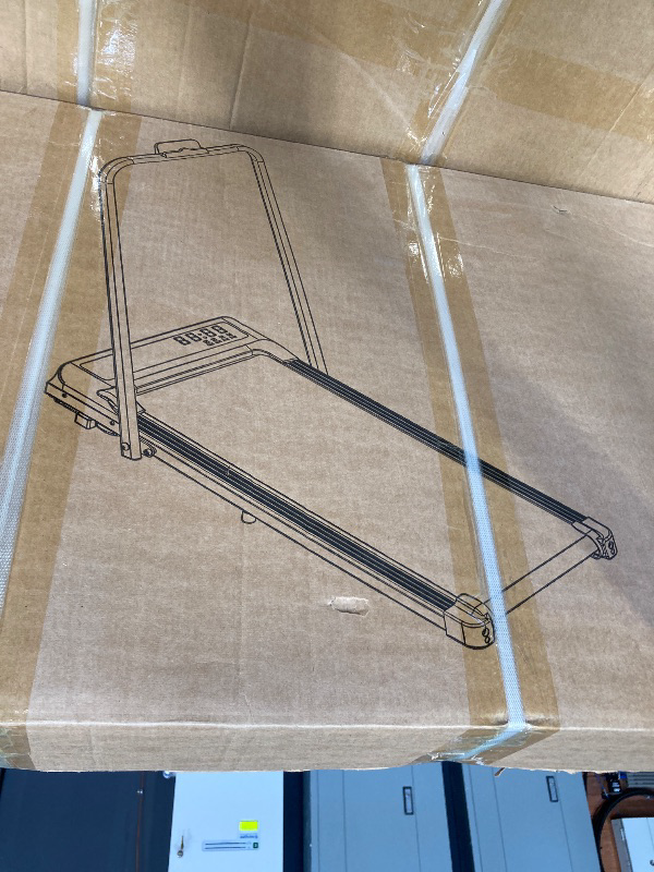 Photo 1 of Portable Foldable Walking Pad with Handle Bar and Adjustable Incline 350lbs 