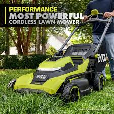 Photo 1 of 40V HP Brushless 21 in. Cordless Battery Walk Behind Push Lawn Mower