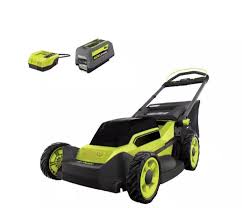 Photo 1 of 40V HP Brushless 20 in. Cordless Electric Battery Walk Behind Self-Propelled Lawn Mower with 6.0 Ah Battery and Charger