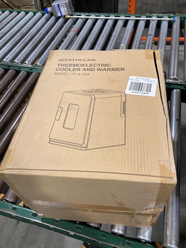 Photo 1 of NORTHCLAN Mini Fridge for Bedroom, 15L/21 Cans Small Skincare Fridge, 110V/12V Power for Office, Dorm and Car, Cooler & Warmer, Portable Thermoelectric Mini Refrigerator for Drinks, Food, Makeup