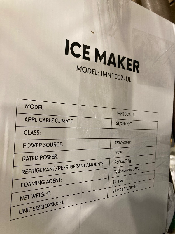 Photo 1 of FOHERE Nugget Ice Maker Countertop, 30Lbs Pebble Pellet Ice per Day, Self-Clean, Stainless Steel, Black