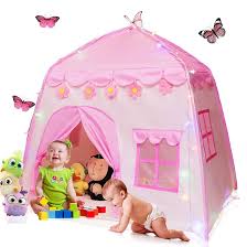 Photo 1 of Play Tent, Kids Tents and Kids Playhouse Girls Toys Indoor and Outdoor Princess Castle Play Tent for Kids Girls Gift, Pink