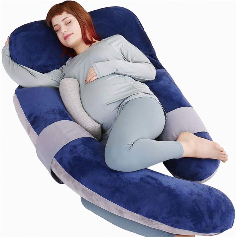 Photo 1 of Pregnancy Pillow, Detachable U Shaped Full Body Pillow, Nursing and Maternity Pillow for Back, HIPS, Legs and Belly Support for Pregnant Women with Removable Cover