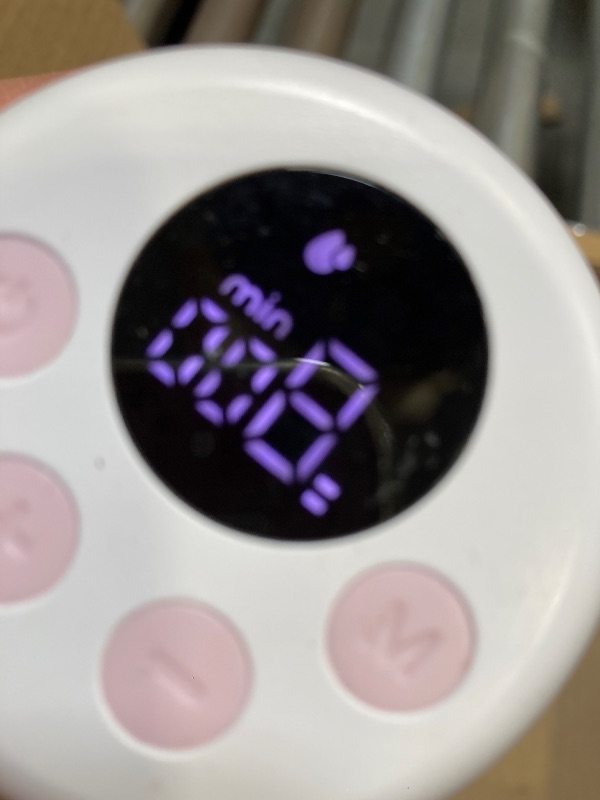Photo 1 of TSRETE Double Wearable Breast Pump, Electric Hands-Free Breast Pumps with 2 Modes, 9 Levels, LCD Display, Memory Function Rechargeable Milk Extractor-24mm Flange, Pink