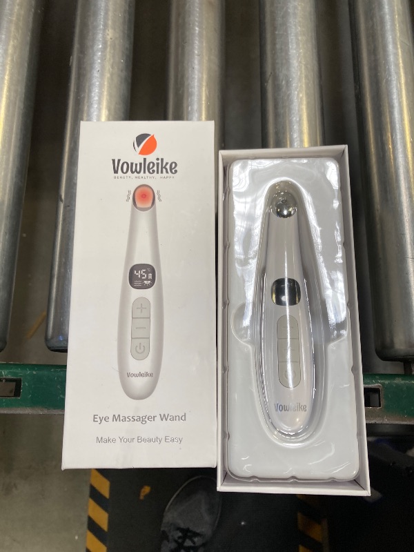Photo 1 of Vowleike Eye Lift Wand, 3 in 1 Vibrating Red Light 98°F to 113°F LCD Display Eye Massager for Dry Eyes, Dark Circles and Puffiness, Electrical Face, Neck Sculpting Pen for Fine Lines and Wrinkles