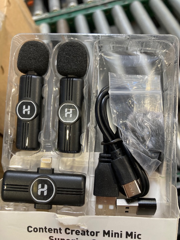 Photo 1 of HEHOTTC Mini Wireless Lavalier Microphone for iPhone, iPad, Android Phone - Noise Reduction Lapel USB C Bluetooth Mic for Recording, Clip on Omni Lav Mic for Video Recording, Tiktok, YouTube, Vlog