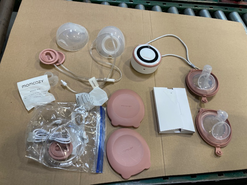 Photo 1 of Momcozy Breast Pump V1 Pro Hospital-Grade, Hands-Free & Portable Wearable Pump, Upgraded Electric Pump with 3 Fine-Tuned Rhythms|15 Levels, Come with Leak-Proof DoubleFit Flange, Cozy Red.