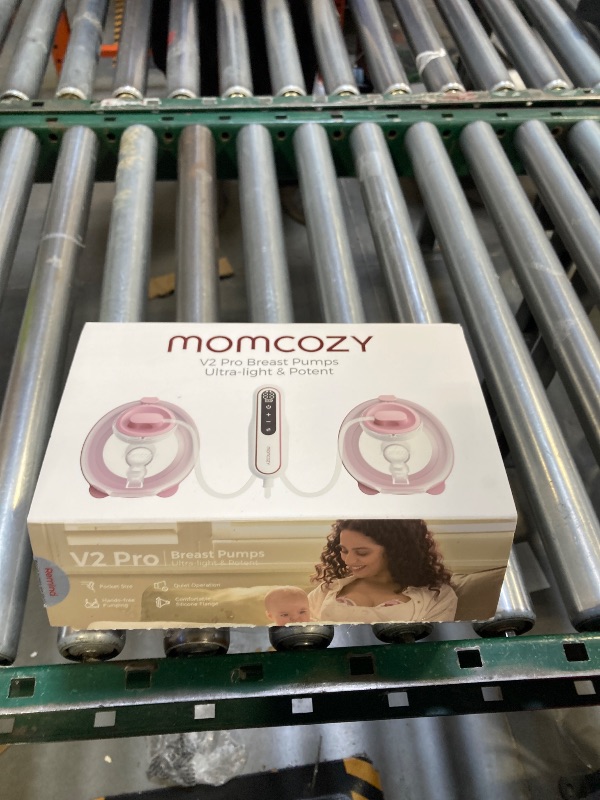 Photo 1 of Momcozy Breast Pump V2 Pro Ultra-Lightweight, Hands-Free & Portable Wearable Pump with Upgraded Integrated DoubleFit Flange, Quiet & Leak-Proof Electric Pump, 3 Modes|9 Levels, 17/19/21/24mm