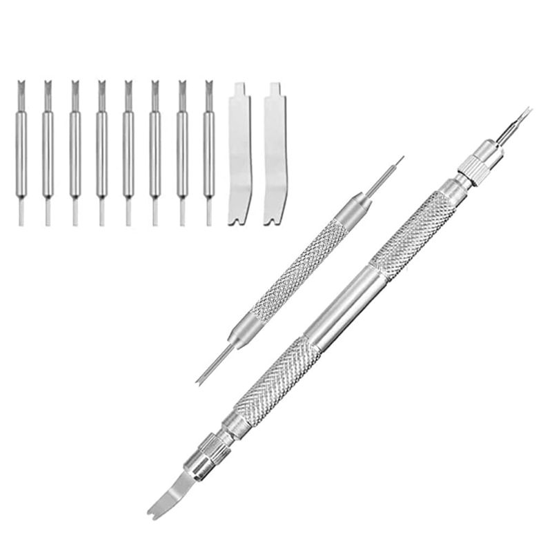 Photo 1 of Selizo Spring Bar Tool Watch Link Remover Tool Kit with Instruction Manual Watch Band Tool Link Pin Removal for Watch Repair Band Adjustment Replacement Sizing

