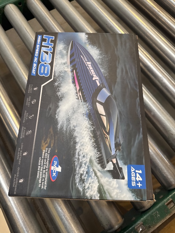Photo 1 of RC Boat 30KMH with 7Light Modes,Remote Control Electric Fast Speed Boat for Adults Kids 8-12 Lake Pool Water Play,Self-righting,Demo,Water Cooling,Full Waterproof,20 Mins,Low Battery Alert,2.4Ghz,Red