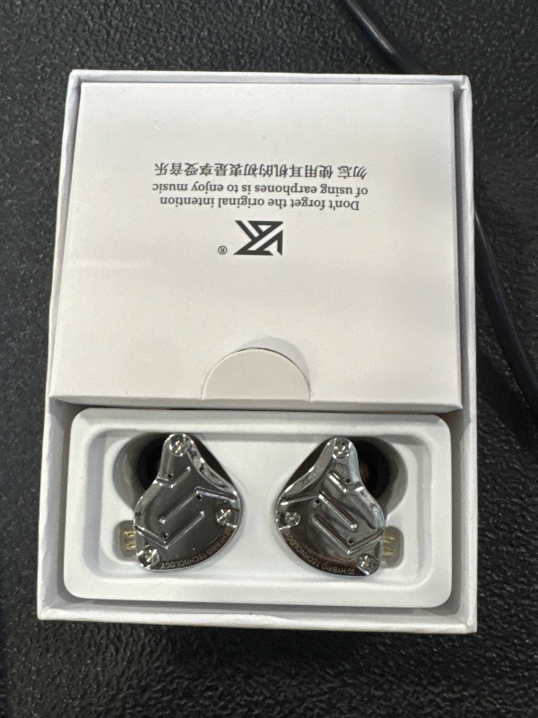 Photo 1 of Linsoul KZ ZS10 Pro, 4BA+1DD 5 Driver in Ear Monitor, HiFi Wired Earbuds, Gaming Earbuds, Hybrid IEM Earphones with Stainless Steel Faceplate, Detachable Cable for Musician(with Mic, Black)