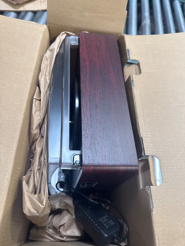 Photo 1 of Vinyl Record Player Turntable with Built-in Bluetooth Receiver & 2 Stereo Speakers, 3 Speed 3 Size Portable Retro Record Player for Entertainment and Home Decoration