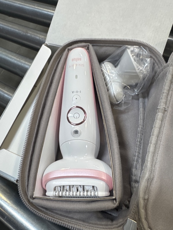 Photo 1 of Braun Epilator Silk-épil 9, Hair Removal Device, Women Shaver & Trimmer, Pivoting Head, Wet and Dry Epilator, Includes Shaver Head and Trimmer Comb, SES9-030