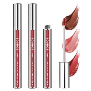 Photo 1 of ZOUHOE Peel Off Lip Stain Set – 4 Colors Long Lasting Lip Tint,