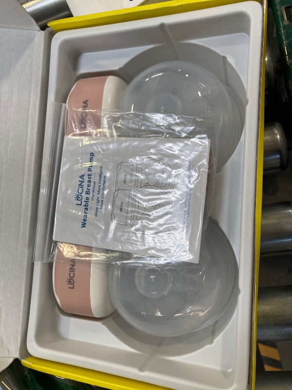 Photo 1 of Wearable Breastfeeding Pump Hands Free of Long Battery Life, Portable Electric Breast Pump with 3 Modes and 9 Levels, LED Display, Anti-backflow, 16/18/20/22/24mm Flanges & Inserts, 2 Pack (Pink)