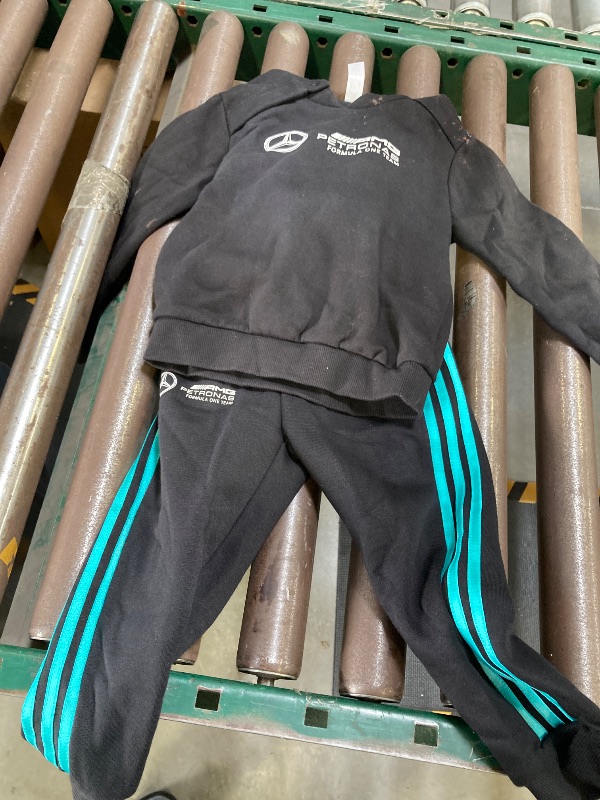 Photo 1 of adidas Baby Mercedes-AMG Petronas Formula One Team Joggers Set, Black/White 2T