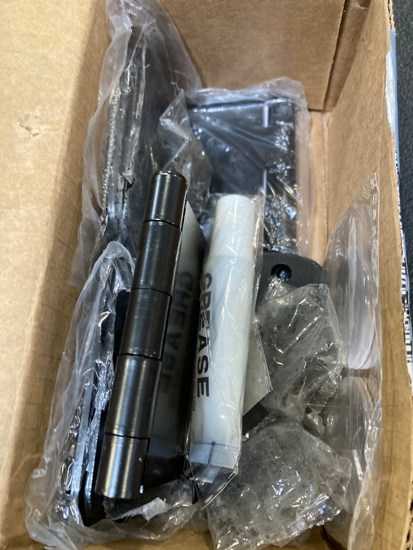 Photo 1 of 3-Pack Offset Door Hinges, Matte Black Door Hinges 3.5 Inch 5/8" Radius Corner for Handicap, Swing Clear for Exterior & Interior with Wall Handle Stopper & Grease, Heavy Duty Hardware