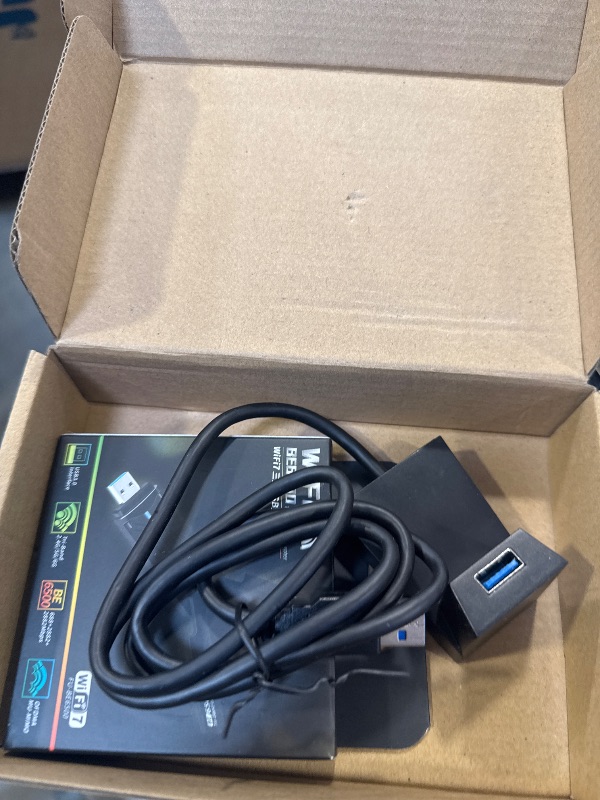 Photo 1 of Fenvi WiFi 7 USB Adapter 6500Mbps - Tri-Band (6GHz/5GHz/2.4GHz), 160MHz, WPA3, USB 3.0 Wireless Dongle for Gaming & Streaming - Ultra-Low Latency, Plug & Play Windows 11/10 Compatible Desktop PC