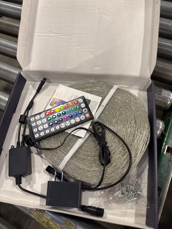 Photo 1 of 100Ft Outdoor LED Strip Lights Waterproof,Music Sync RGB IP68 Outside Led Light Strips Waterproofs with App and Remote,Exterior Led Rope Lights Waterproof for Deck,Balcony,Roof,Garden,Pool