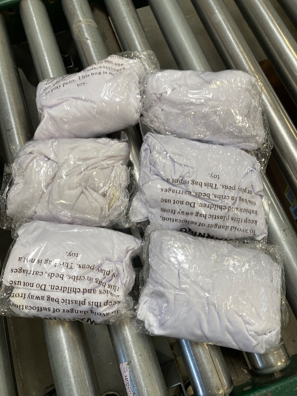 Photo 1 of Stretch Spandex Folding Chair Cover for Wedding Party Dining Banquet Event (White,6pcs)