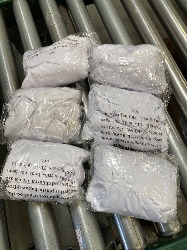 Photo 1 of Stretch Spandex Folding Chair Cover for Wedding Party Dining Banquet Event (White,6pcs)