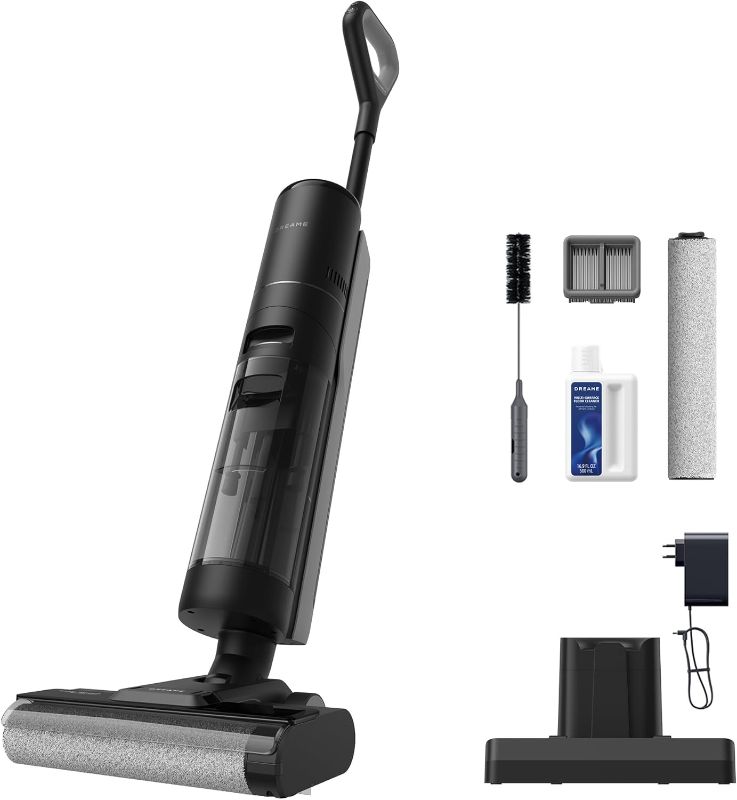 Photo 1 of DREAME H12S Cordless Vacuum Mop, Vacuum and Mop at The Same Time, Wet Dry Vacuum for Hard Floors, Edge Cleaning, Hot Air Drying, Smart Floor Cleaner Machine Great for Sticky Messes on Multi-Surfaces
