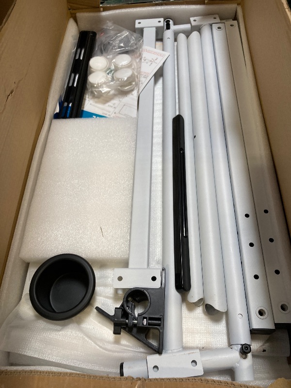 Photo 1 of Treadmill Desk, Mobile Small Standing Desk with Wheels for Walking Pad, Portable Table for Laptop, Rolling Table Adjustable Height, Bedside Table
