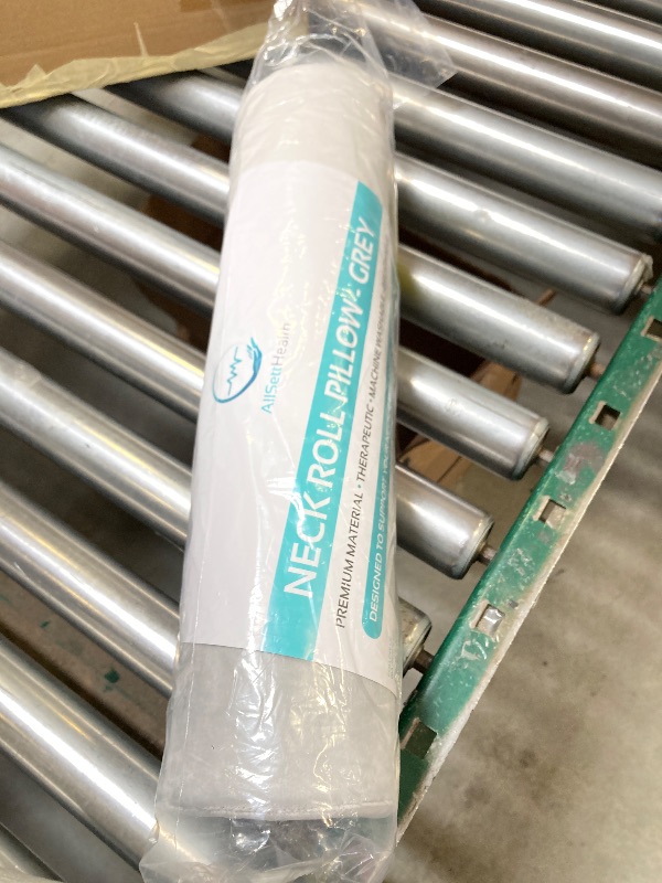 Photo 1 of AllSett Health Cervical Neck Roll Memory Foam Pillow, Bolster Pillow, Round Neck Support for Sleeping | Bolster for Bed, Legs, Back and Yoga