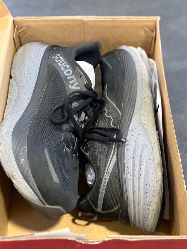 Photo 1 of Saucony Hurricane 24 Men's Running Shoe Black/Shadow 10.5