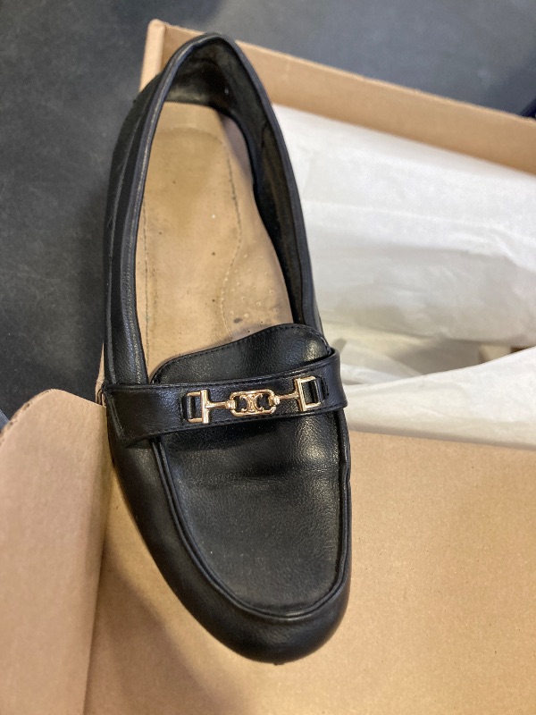 Photo 1 of Artisure Women's Classic Handsewn Black Genuine Leather Penny Loafers Driving Moccasins Casual Boat Shoes Slip On Fashion Office Comfort Flats 9.5 M US SKS-1221HEI95-1