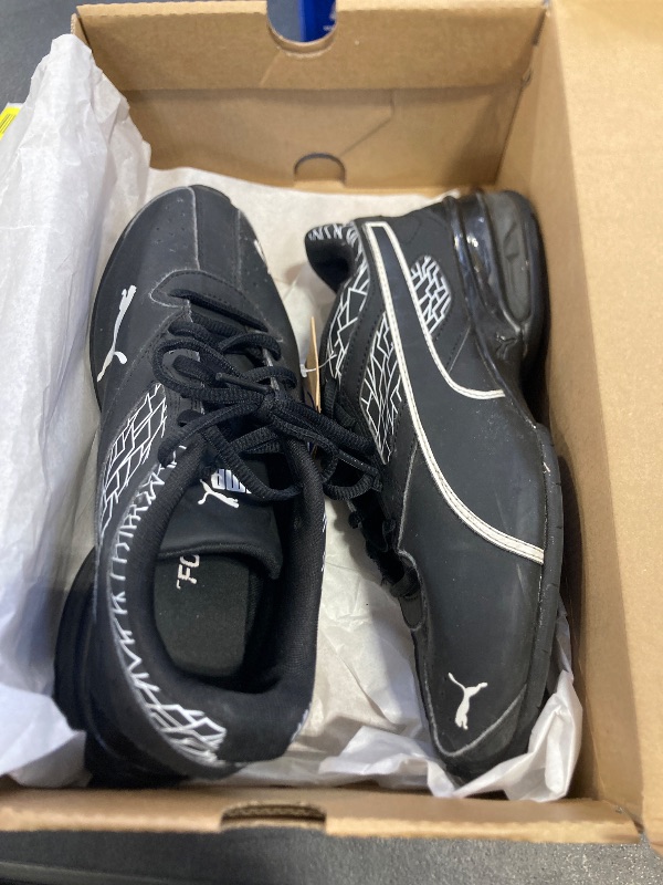 Photo 1 of PUMA Men's TAZON 6 WIDE FRACTURE FM Cross Training Sneaker, Puma Black-Puma Black, 6.5