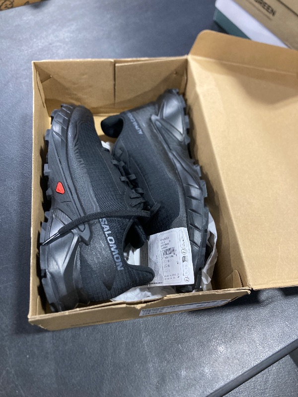 Photo 1 of 8.5 Salomon Women’s Alphacross 5 Trail Running Shoes - Black/Black/Ebony - 