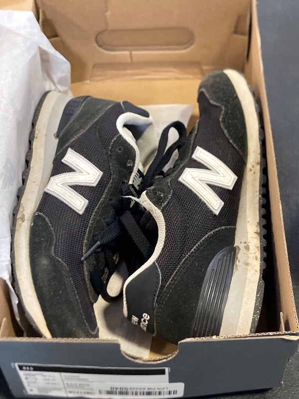 Photo 1 of New Balance Women's 515 V3 Sneaker, Black/White/Aluminum Grey, 6.5