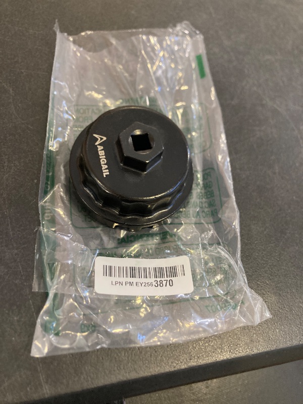 Photo 1 of Heavy Duty Oil Filter Wrench Compatible with Toyota,Lexus,RAV4,Camry,Tundra,Highlander,Sienna Oil Filter Cap Removal Socket Tool for 2.5-5.7L Engine with 64mm Cartridge Style Oil Filter Housing 