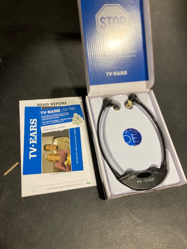 Photo 1 of TV · EARS Additional Wireless Headset Compatible with all 5.0 Analog and Digital TV Ears Headset Systems, Ideal for Seniors & with Hearing Difficulties