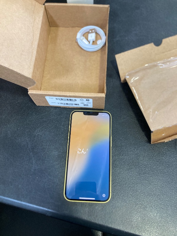 Photo 1 of Apple iPhone 14, 128GB, Yellow - Unlocked (Renewed)